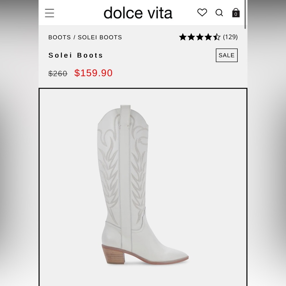 Dolce Vita Solei Boots white